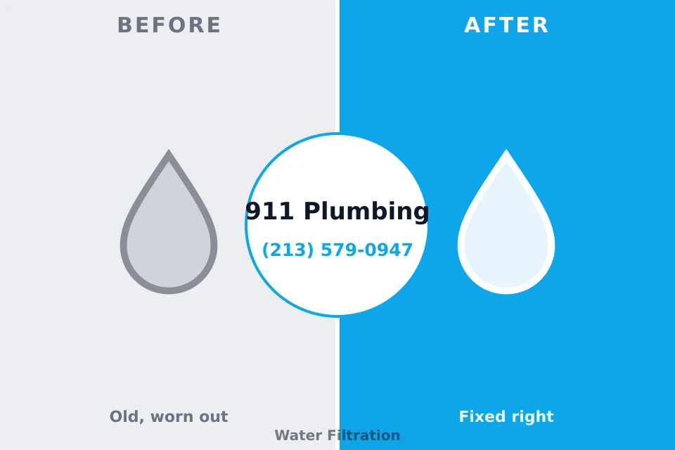 Before and after: plumbing repair Shaw, MS